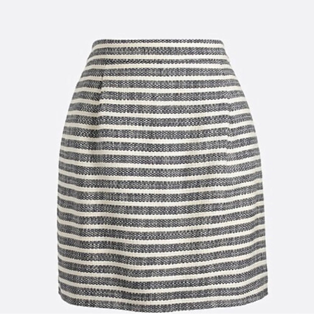 J Crew Factory Size 4 Striped A-line Mini Skirt